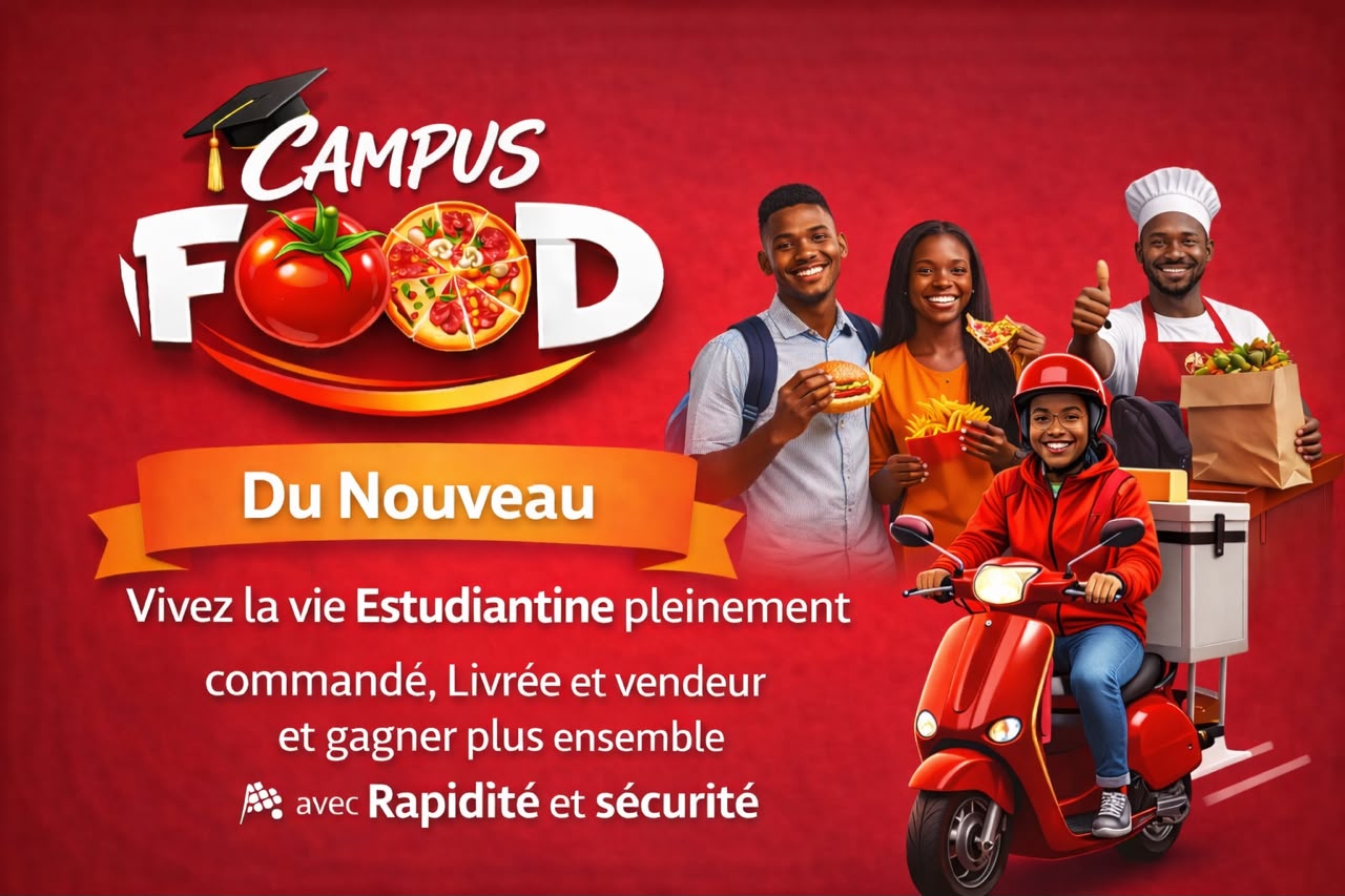 Interface du projet Campus Food développé par New System